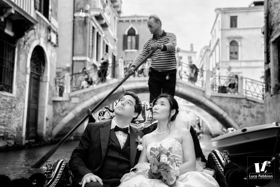 fotografo matrimonio gondola venezia