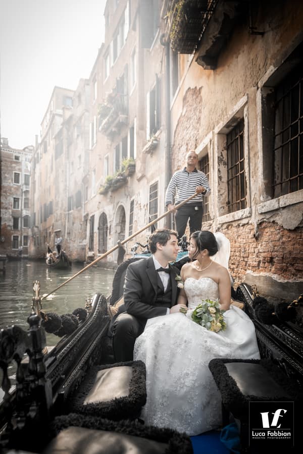 fotografo matrimonio gondola venezia