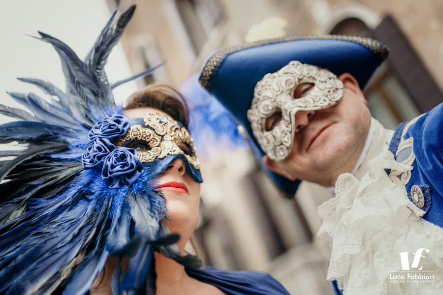matrimonio intimo a Venezia durate il carnevale