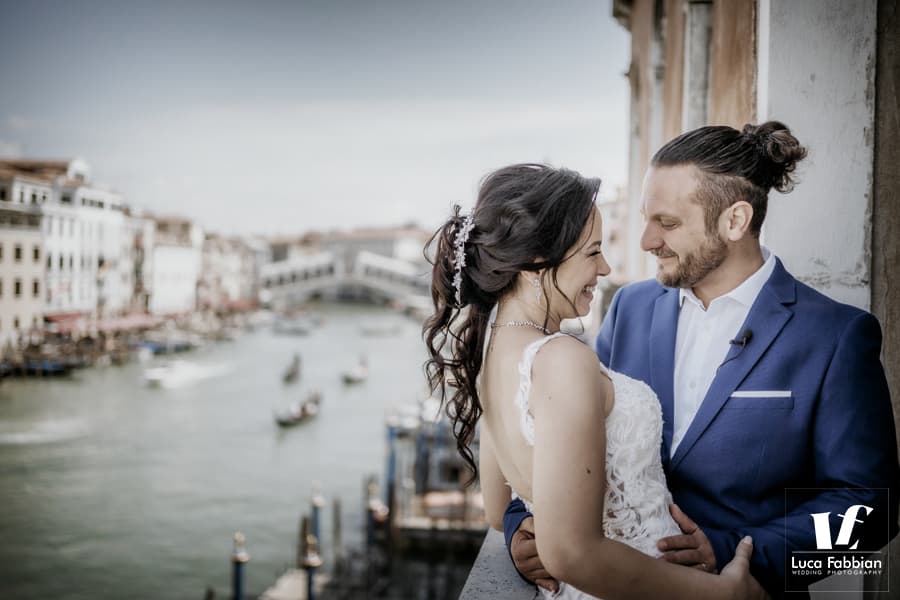 matrimonio intimo ponte di Rialto Venezia