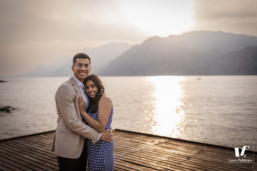 foto di coppia sul lago di Garda