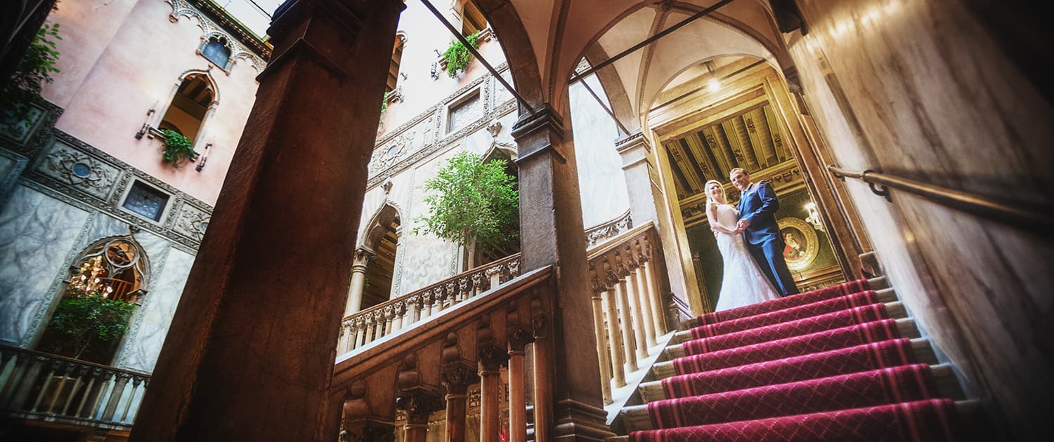 fotografie di matrimonio all'Hotel Danieli di Venezia