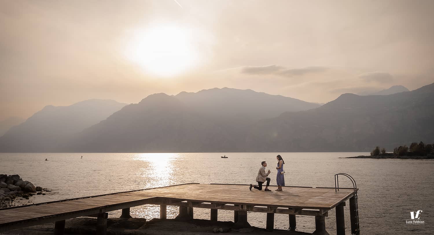 Servizio fotografico per proposta di matrimonio a Malcesine, lago di Garda