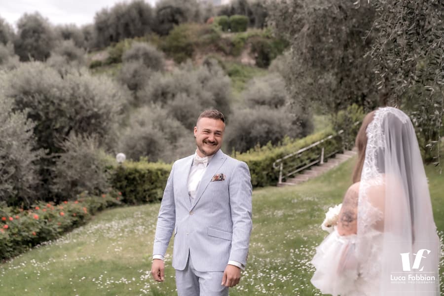 Matrimonio intimo lago di Garda: first look a Brenzone