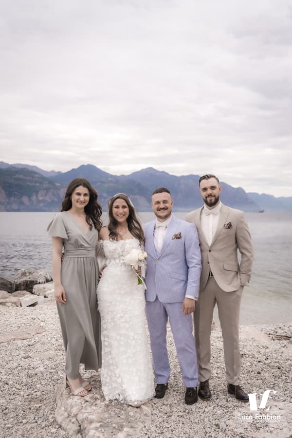 Matrimonio intimo lago di Garda: first look a Brenzone